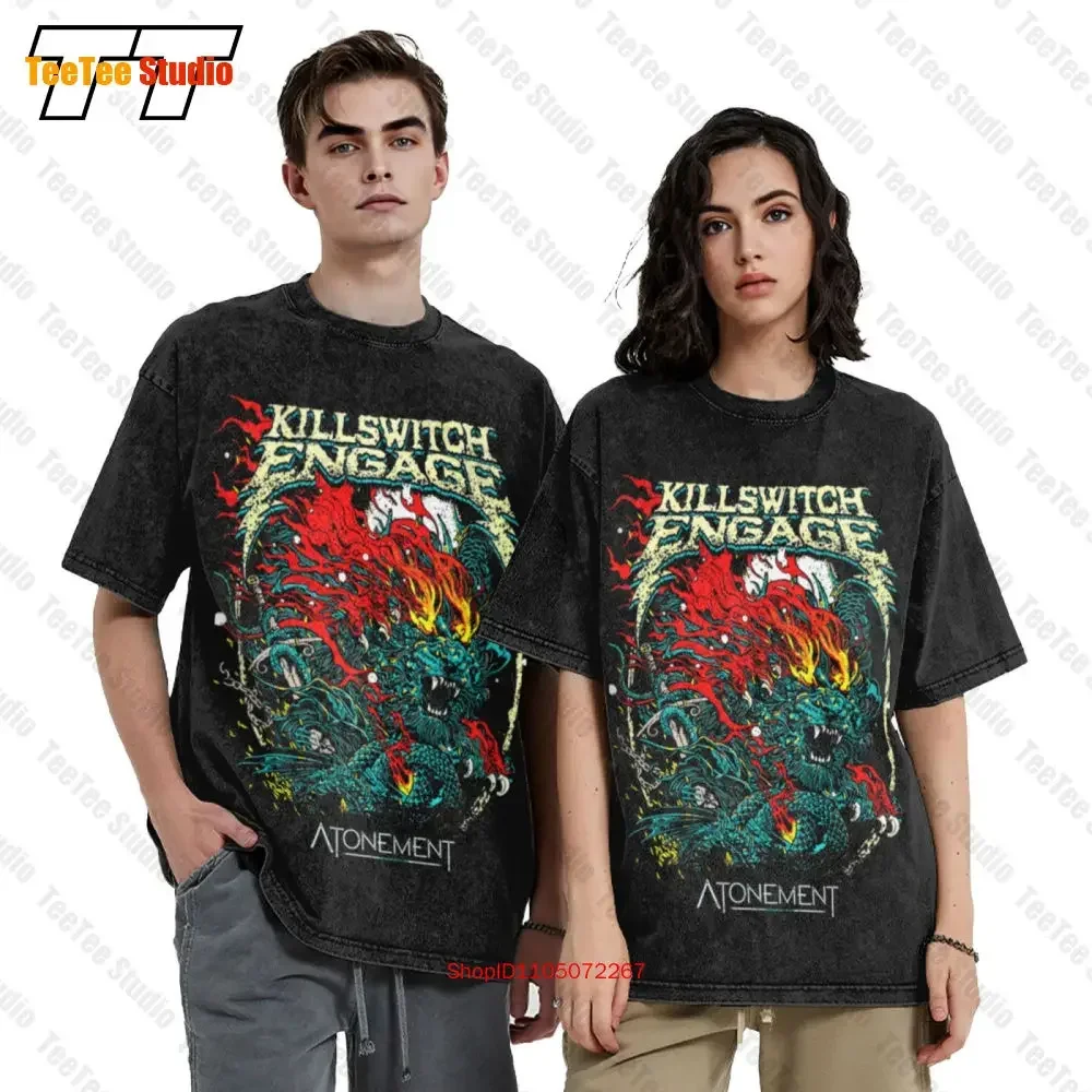New Dtg Vintage Oversized T-Shirt Killswitsh Engage Atonement Size 4ZPX