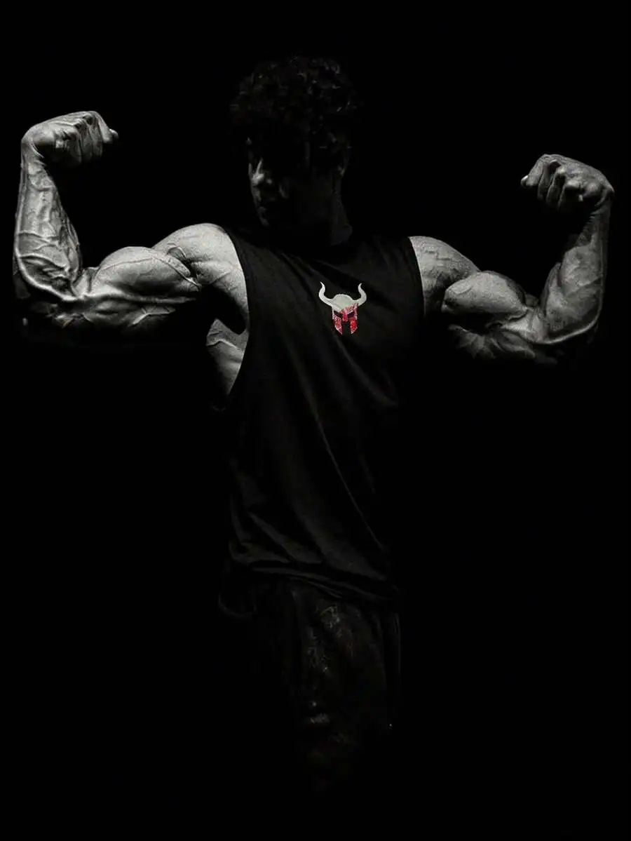 

Men Sleeveless Sports Tank Top Gym Workout Top Breathable Muscle Shirt