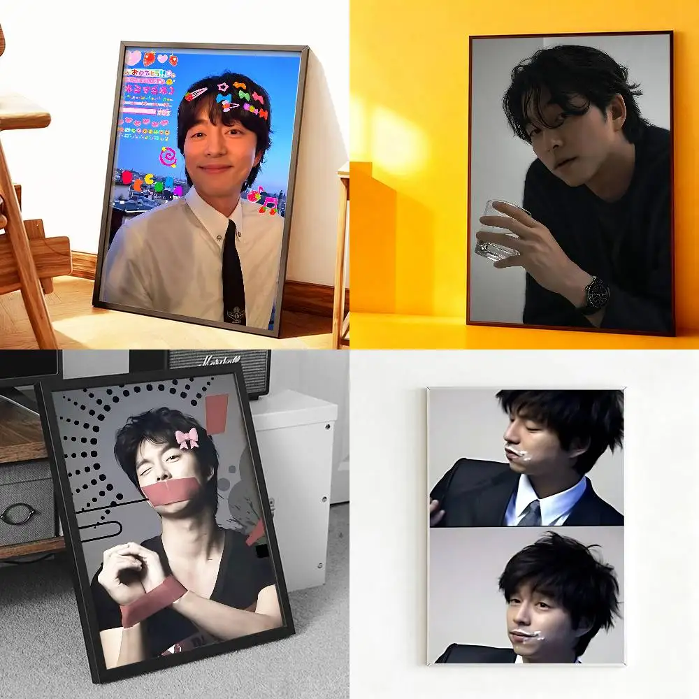 

G-Gong Y-Yoo Korea Poster Prints Wall Art Painting Picture Gift Living Room Bar Restaurant Dec Sticker Large