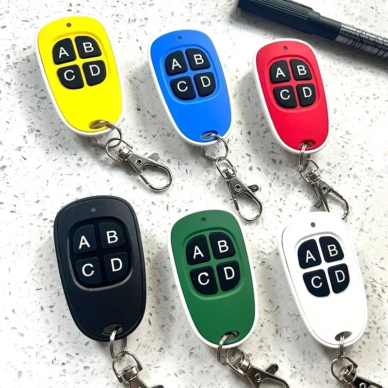 433MHz Garage Door Remote Control 4 Keys Copy Universal Remote Control Cloning Electric Gate Remote Controller Duplicator Key