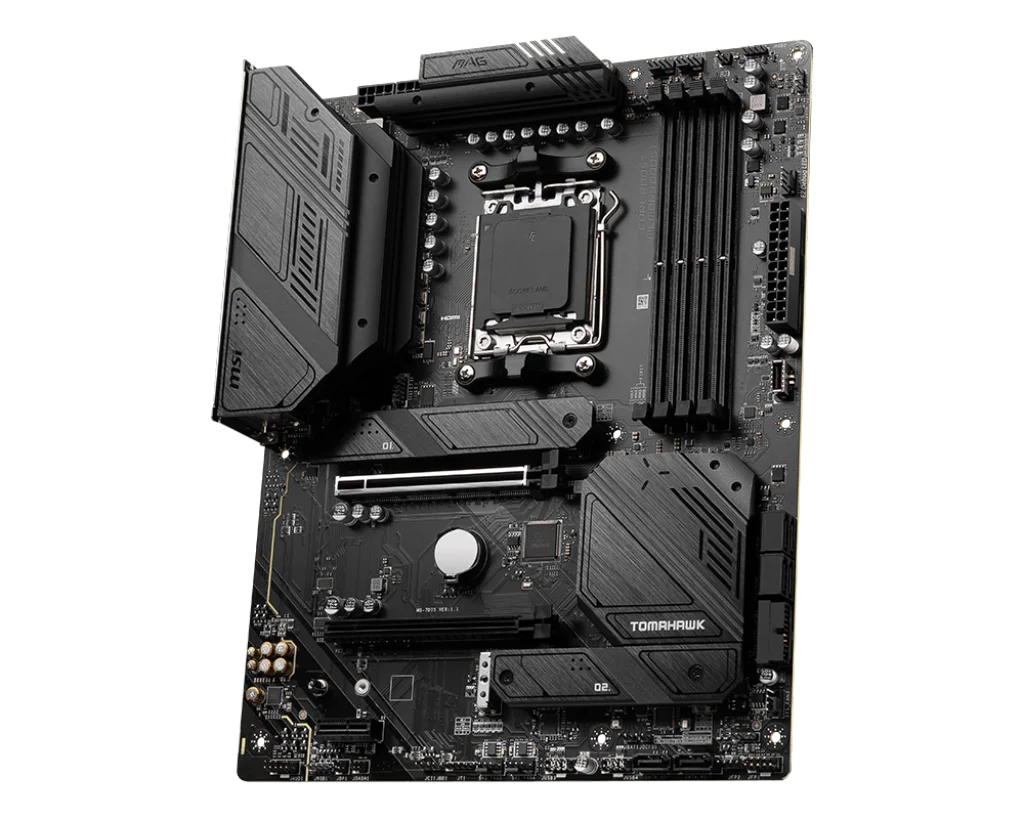 Imagem -03 - Msi-mag B650 Placa-mãe Tomahawk Wifi Suporta Soquete Am5 Ryzen 7950x3d r 7800x3d r5 7600 Cpu Amd B650 4xddr5 3xm.2 Atx