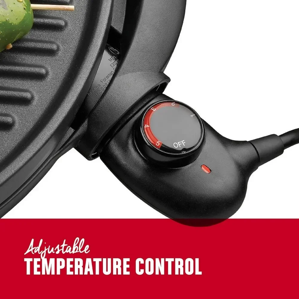 Www 12+ تقديم ما يصل إلى 15 شواية كهربائية داخلية/خارجية، درجة حرارة قابلة للتعديل، طبق شواء غير لاصق قابل للإزالة وصينية تنقيط سيل