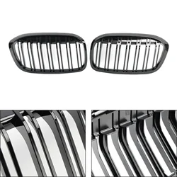 Topteng 2PCS Gloss Black Front Kidney Grill Grille Fit BMW 2 Series F45 F46 2018 2019 2020 2021