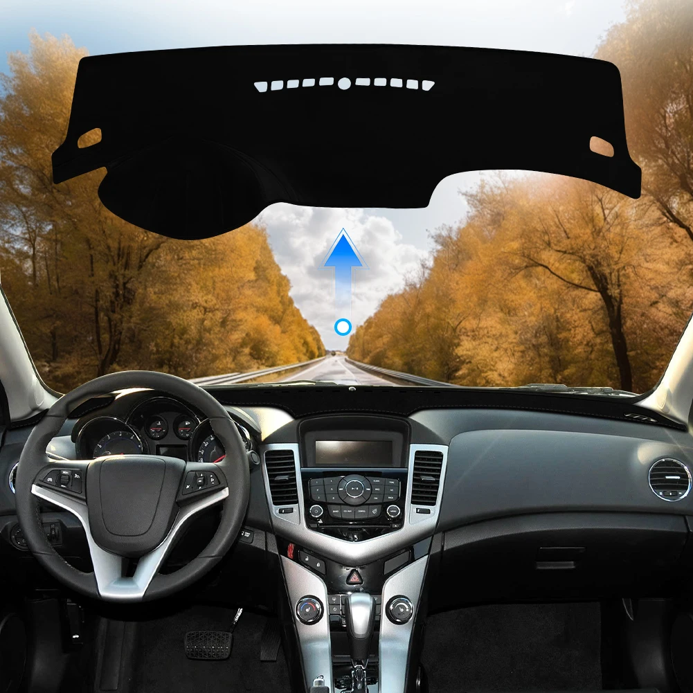 

PU Leather Dashboard Cover Non-Slip Dashmat Dash Mat For Chevrolet Cruze 2009-2015 Pad Instrument Pan Interior Car Accessories