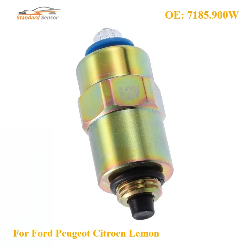 

7185.900W For Ford Peugeot Citroen Lemon New Cut Off Stop Solenoid Valve 9108-073A SRB851 SRB854 0-129-06 7167-620B 9009-049