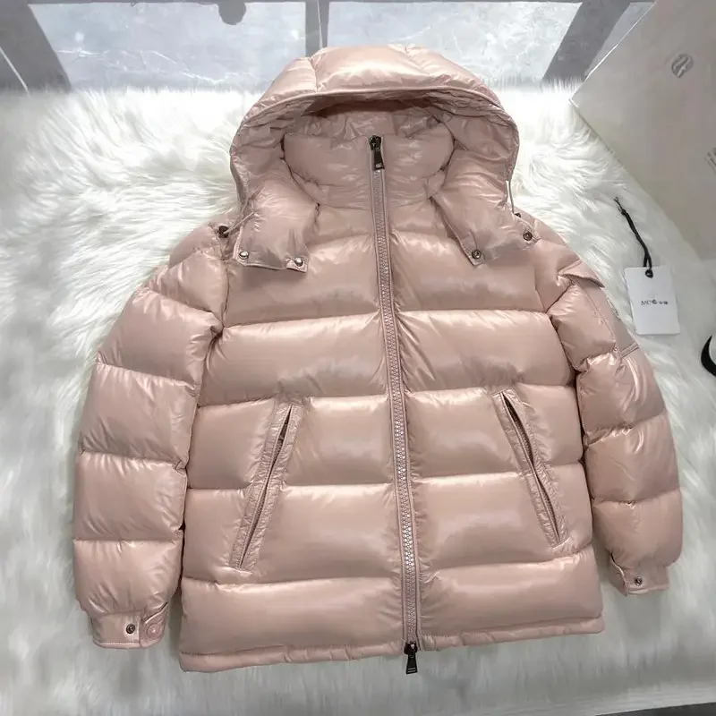 Moncl * r Chaqueta de invierno para mujer con cremallera gruesa, las mejores chaquetas de plumón de ganso 90, abrigo de invierno de ocio a la moda,