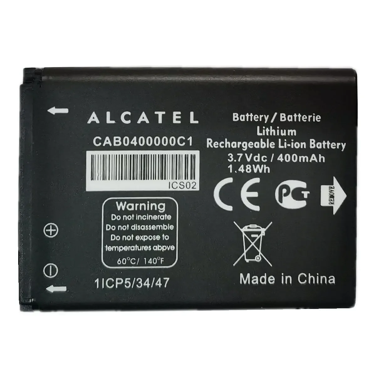 New CAB0400000C1 Battery For ALCATEL OneTouch One Touch 103 103A 105 105A OT-2012D Mobile Phone Battery Bateria Batteries