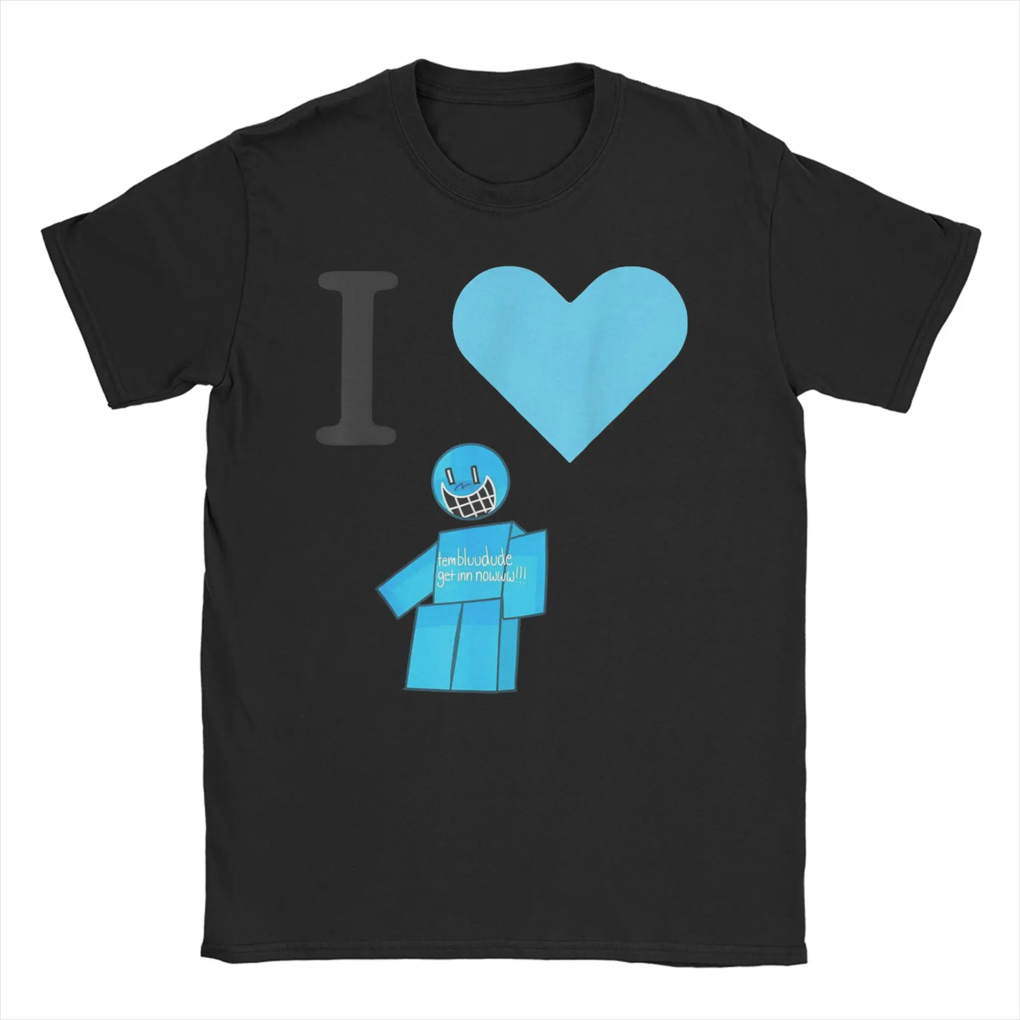 الرجال تي شيرت تيم Bluudude فورساكن احصل الآن أنا أحب تيم الأزرق المتأنق مضحك القطن تيز قصيرة تي شيرت س الرقبة بلايز جديد وصول