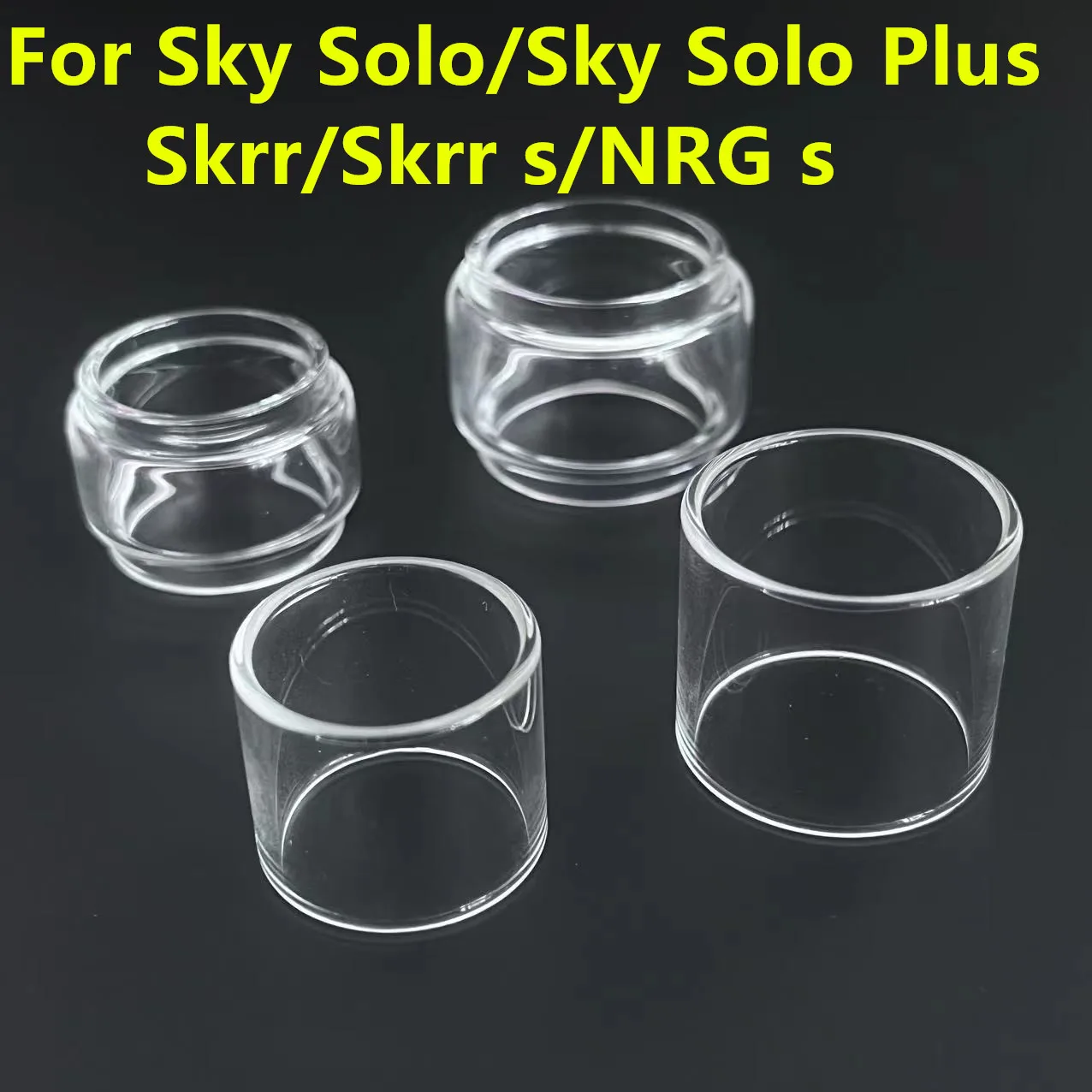 5PCS Automotive Glass Tools Replacement Sky Solo / Sky Solo Plus Bubble Bulb Fat / Straight Normal Transparent Glass Accessary