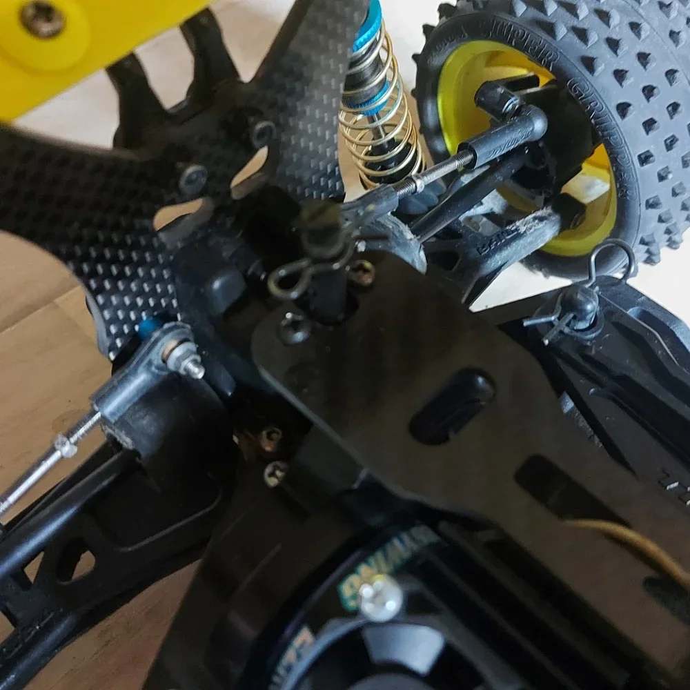 Tamiya TT02 TT02B TT-02 TT-02B 1/10 RC 자동차 업그레이드 부품 액세서리 용 탄소 섬유 2 층 보드 플레이트