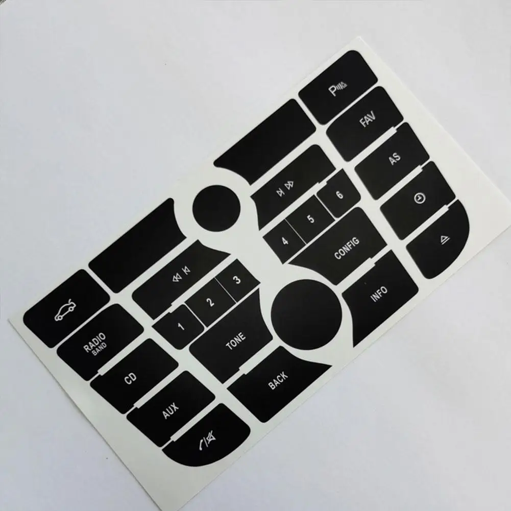 Radio Button Sticker Repair For Buick Excelle GT XT Decals Dashboard Fixing Climate Control CD MP3 Panel  Car Accessories