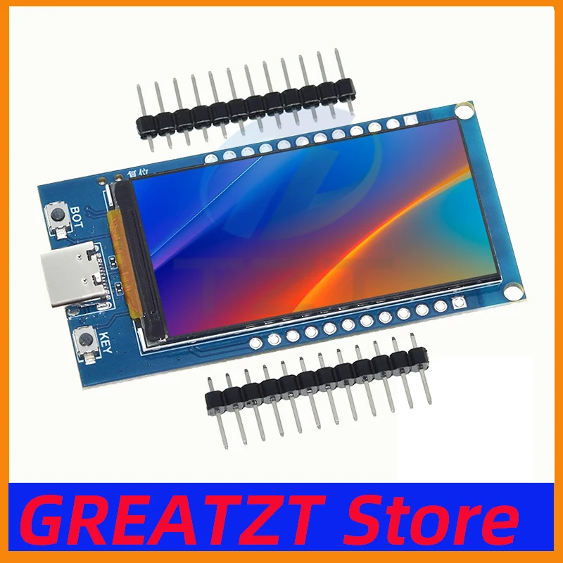 placa-de-desenvolvimento-greatzt-esp32-s3-com-display-lcd-ips-de-19-polegadas-driver-st7789-resolucao-170x320-wifi-bluetooth-50-para-arduino