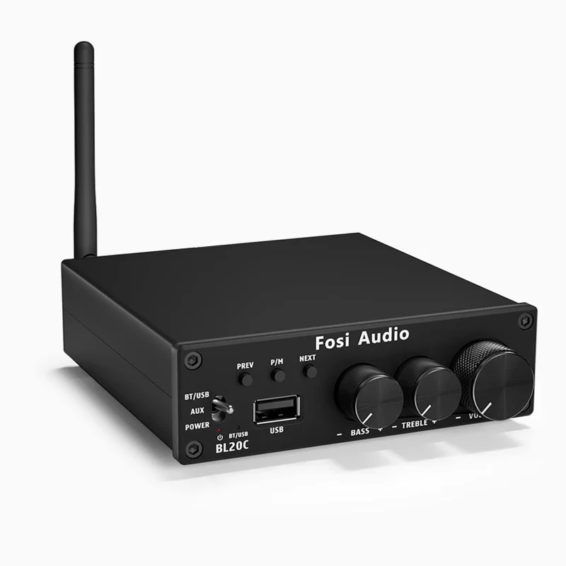 

FosiAudio BL20C Bluetooth Stereo 2.1 Mini HiFi Class D Digital Amplifier