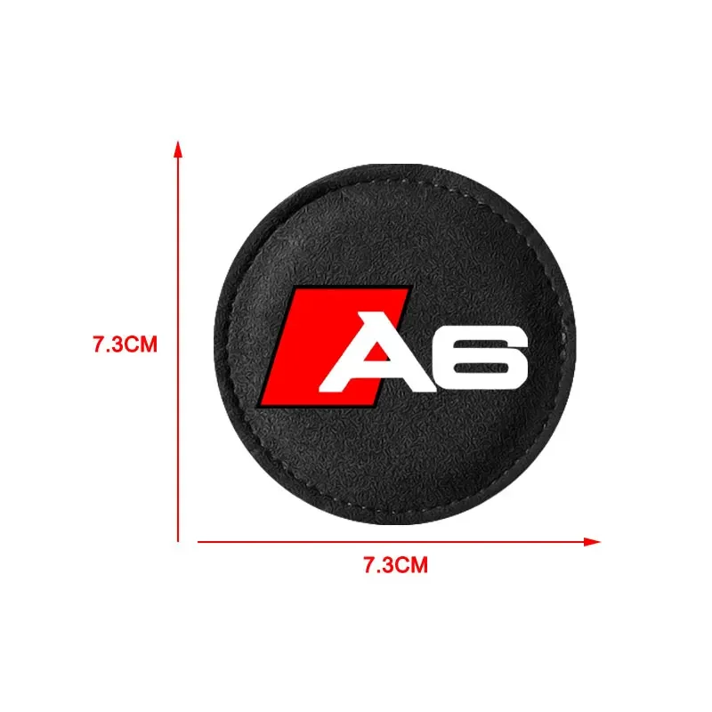 1 szt. Uchwyt na kubek na wodę podstawka pod kubek slipmata do Audi A6 C4 C5 C7 Allroad Avant Logo na samochód stylizacja dekoracyjna Coaster