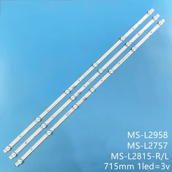 Striscia di Retroilluminazione A LED 6/7 lampada Per Skyworth 40E20 40E20S MS-L2815-R MS-L2815-L V2 L2757 MS-L2958 SDL400FY(QD0-C00)(39)-V400HJ9-PE1