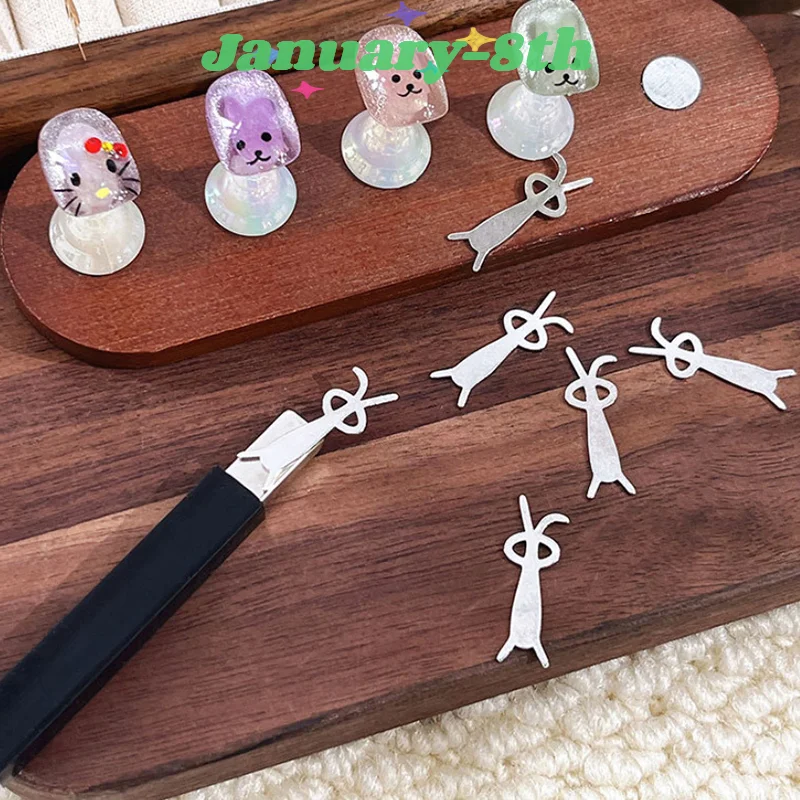 Love Cat Eye Magnetic Stick Nail Art Tools Small Iron Piece Magnet Stick Create Bunny Pattern Magnetic Polish Effects Nail