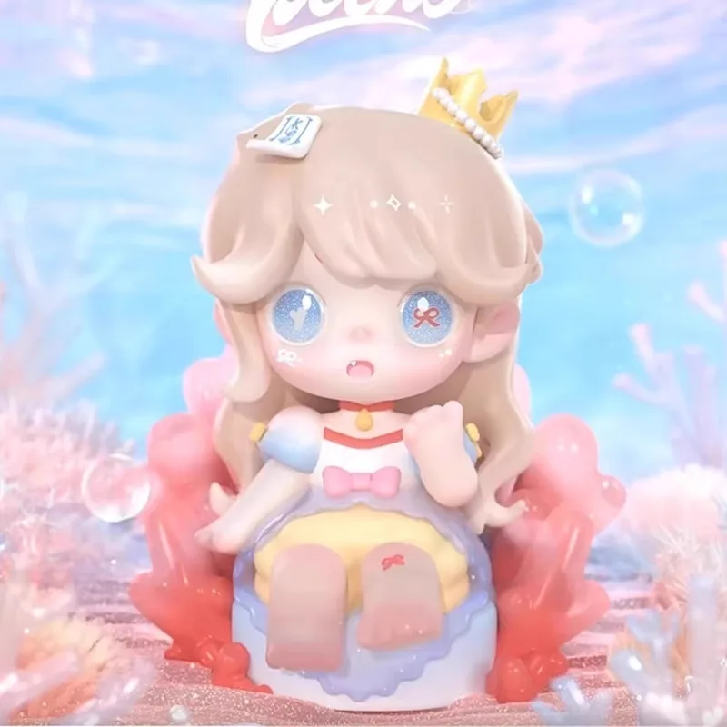 Ocean Breeze Wishing Series صندوق أعمى الخيال البحر موضوع تحصيل الشكل مجموعة صغيرة سطح المكتب هدية مزخرفة #3