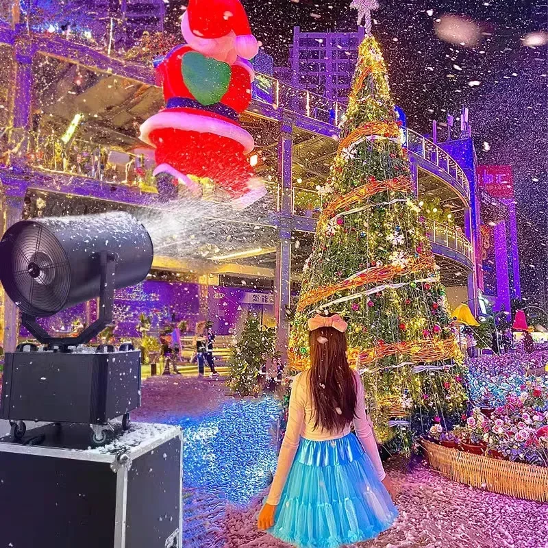 معدات صنع الثلج في الشتاء آلة صنع الثلج لحفلات الكريسماس في الهواء الطلق 3000 واط آلة الثلج في الهواء الطلق صنع رذاذ الثلج الكبير