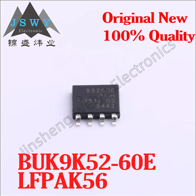

(5/20 pcs) BUK9K52-60E LFPAK56 95260E/N-Channel Dual MOSFET/60V16A/Original Stock Electronics