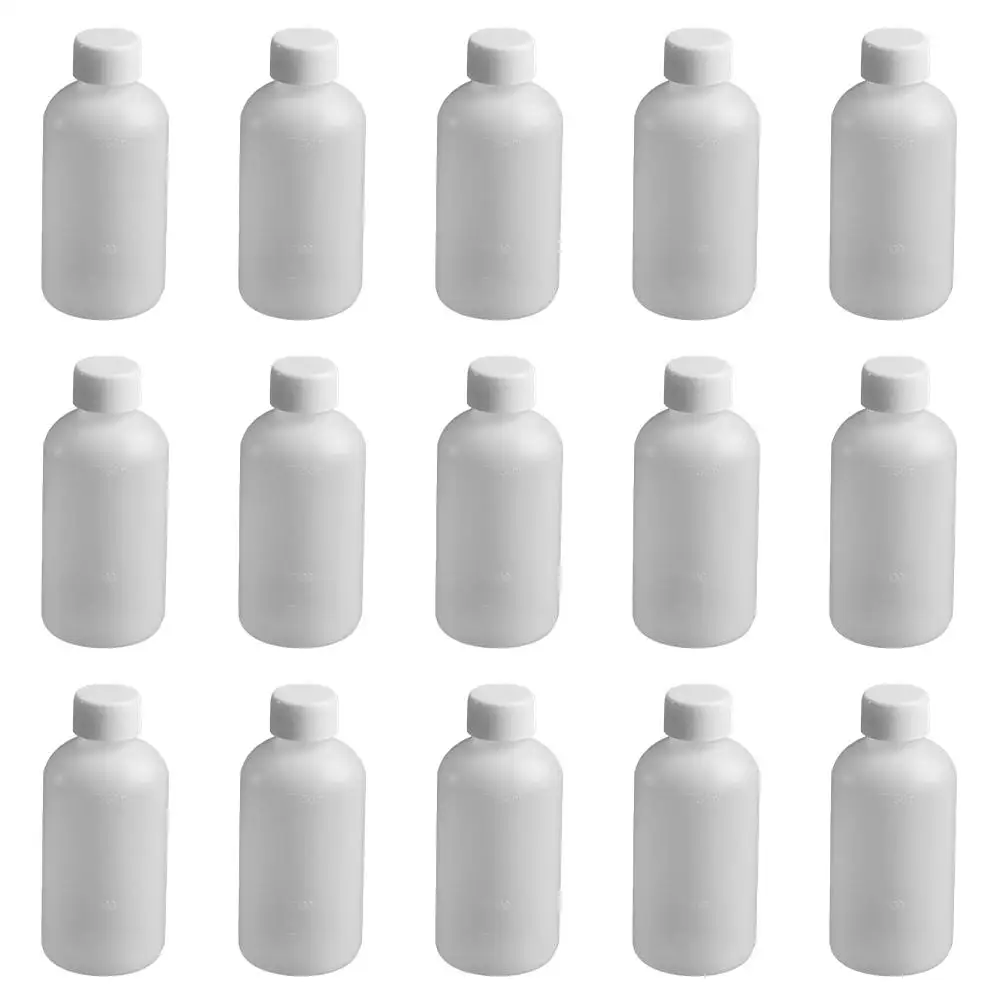 

15pcs Bottle Narrow Mouth Leakproof Plastic Chemical Sample Storage Shampoo Conditioner Lotion