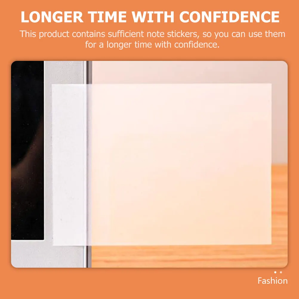 

5Pcs Transparent Waterproof Note Pads Sticky Memo Pads Office Students Stationery Adhesive Memo Notes Reminder