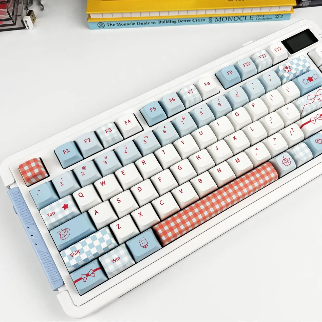 

123 Keys PBT Keycaps Customized XDA Heat-sublimation Two-color Injection Keycaps Keycaps for MX Switch Mechanical Keyboards