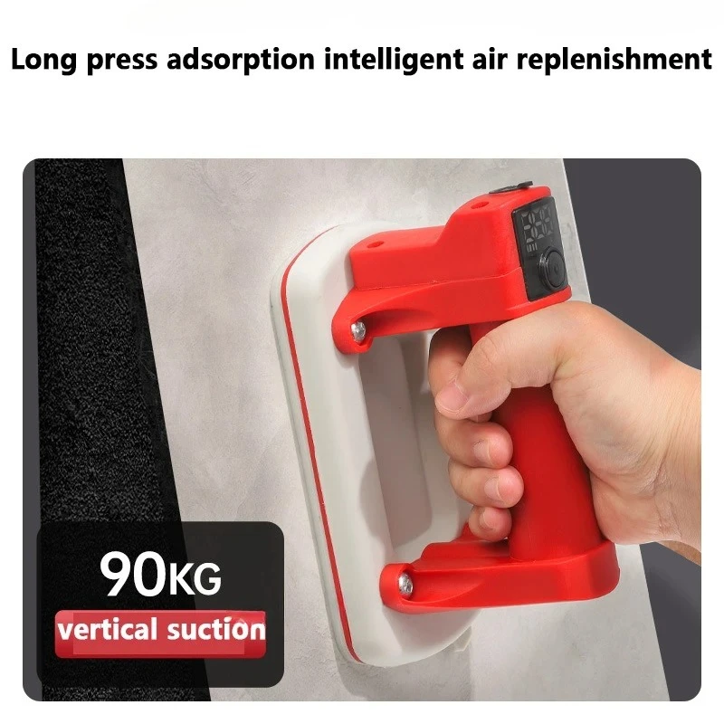 Mini Electric Vacuum Lifter Suction Cup 166*90mm 90kg Load For Tile Ceramic Stone Metal Wood Installation