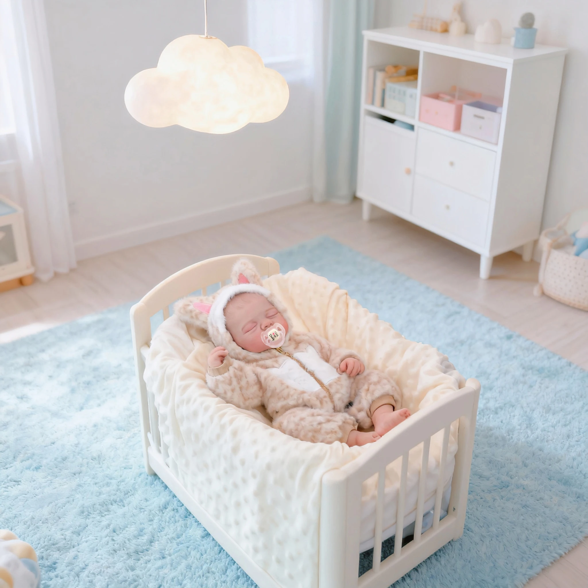 NPK 18 inch levensechte herboren babypop handgemaakte 3D huid meerdere lagen schilderen Irys collectible kunstpop