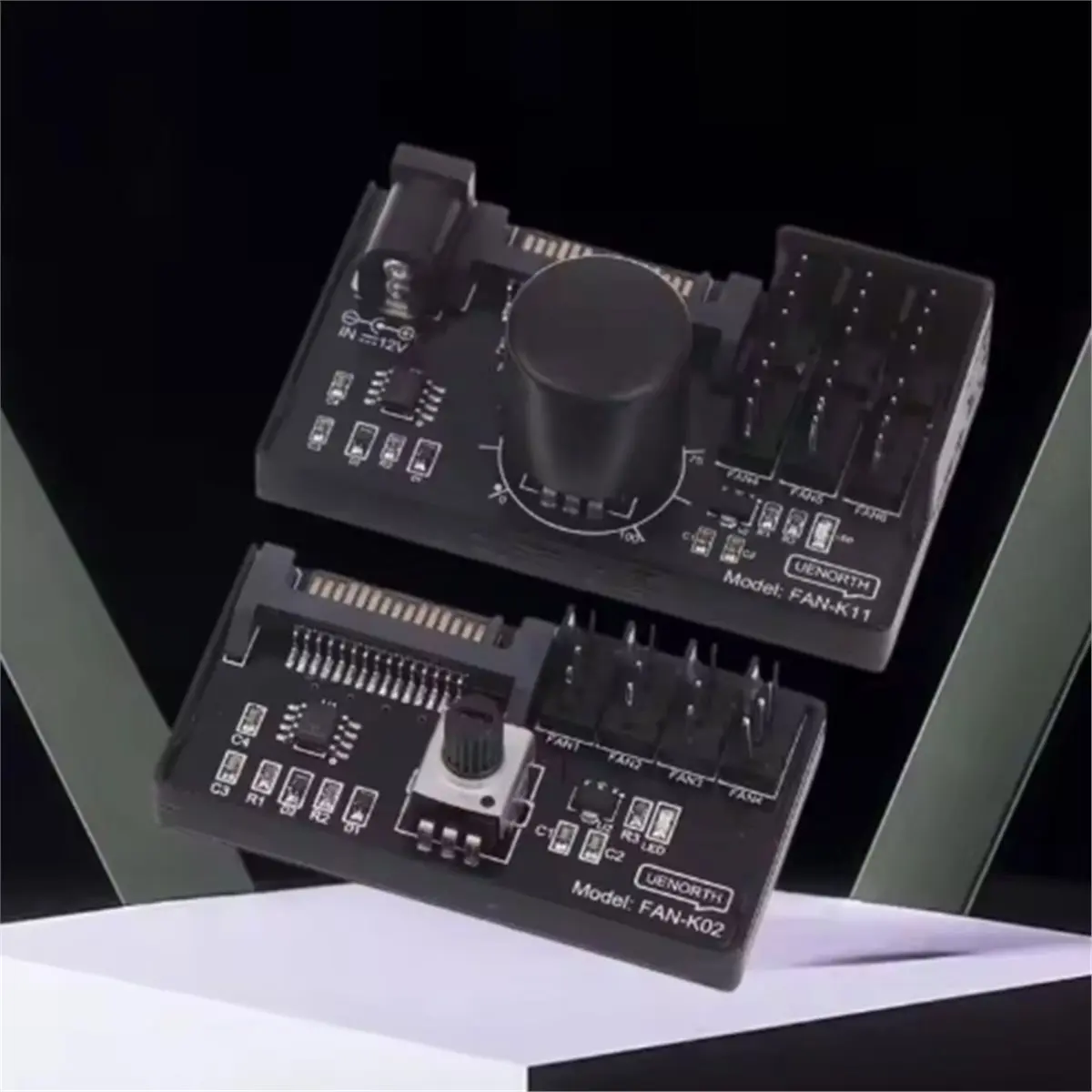 NEW FACTORY~4PCS Computer Fan Speed Controller High-Power Hub Controller NAS Server Fan Speed Control PWM Speed Regulation