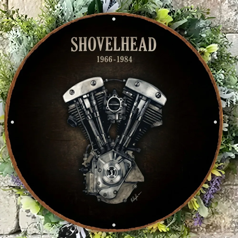Round Aluminum Metal Sign, 