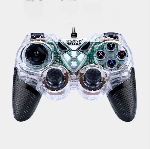 Vibration Double Player Game Controller 2025 New Fashion USB Interface Game Handle for Computer, TV, Game Console, Set-Top Box