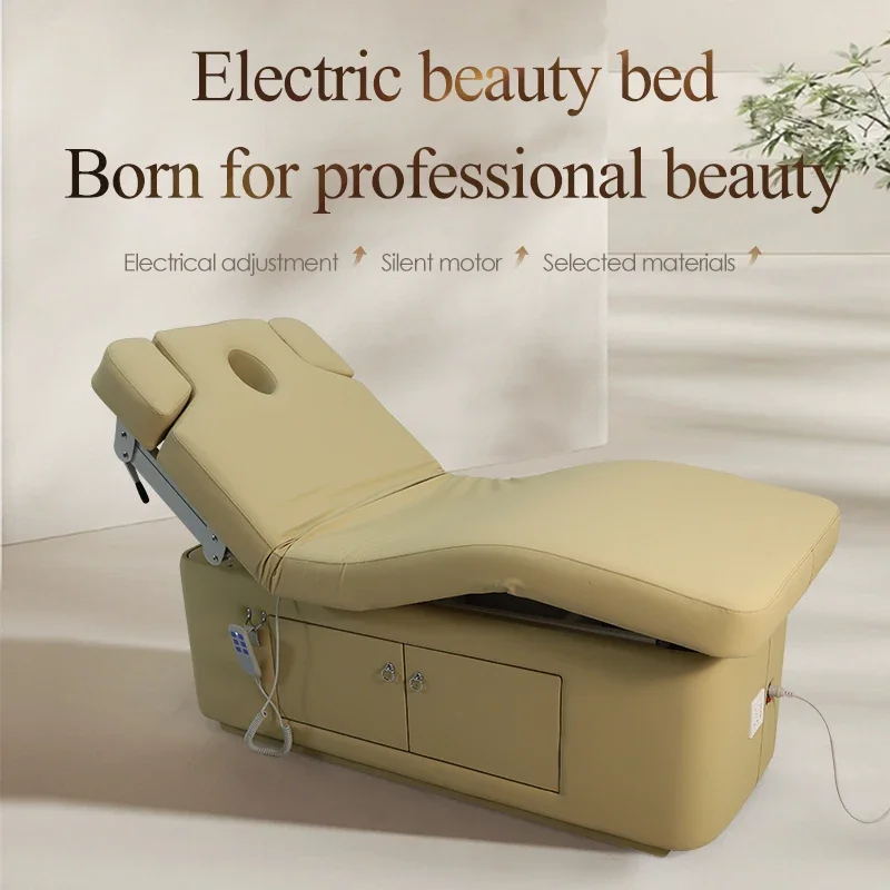 Keyunshi Portable Hydraulic Beauty Bed Facial Massage Table Spa Salon Adjustable Height 128 Char