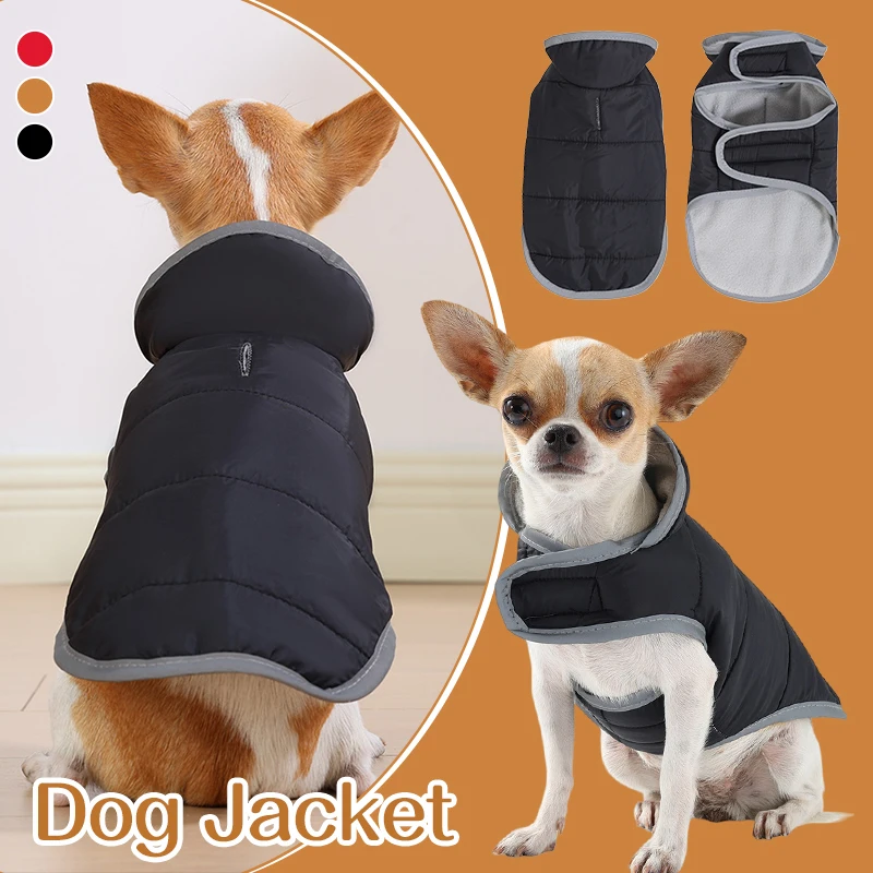 

Dog Winter Warm Padded Jacket Windproof Pet Vest Coat For Small Medium Dogs Chihuahua French Bulldog Thermal Winter Coat