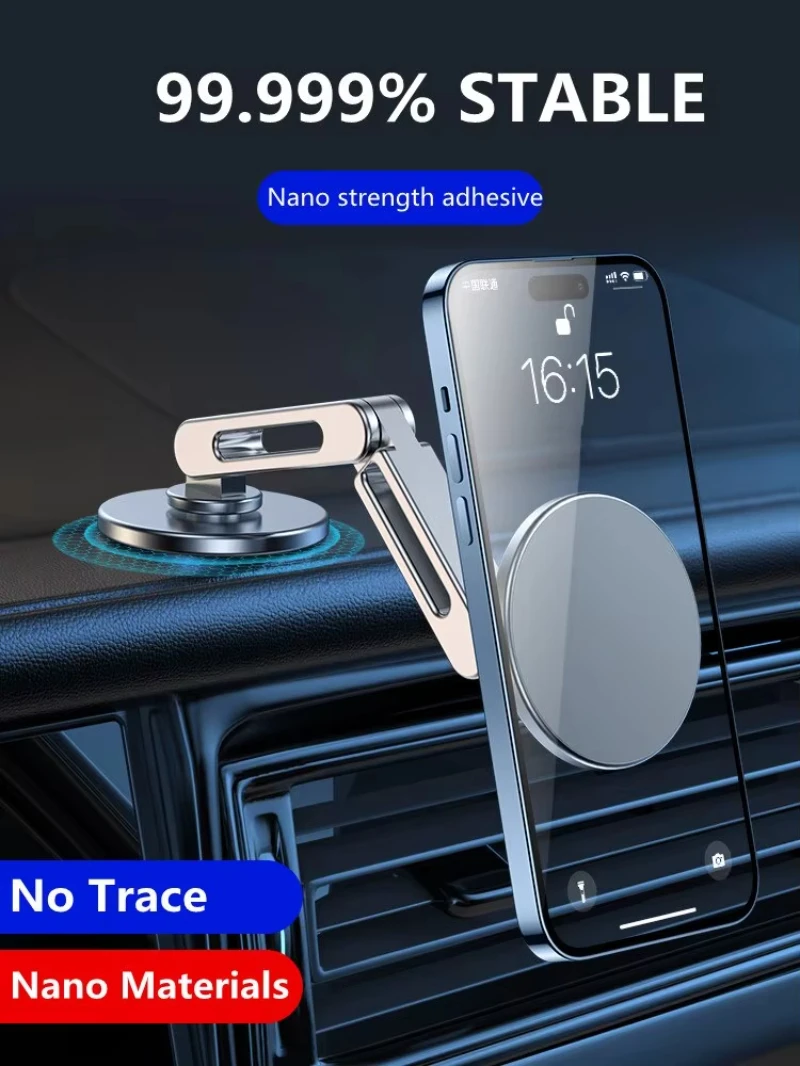 Magnetyczny uchwyt samochodowy na telefon Stojak Magnetyczny uchwyt samochodowy na smartfon GPS Mobilny uchwyt na telefon komórkowy w uchwycie samochodowym dla iPhone 15 Samsung Xiaomi — zdjęcie produktu 2