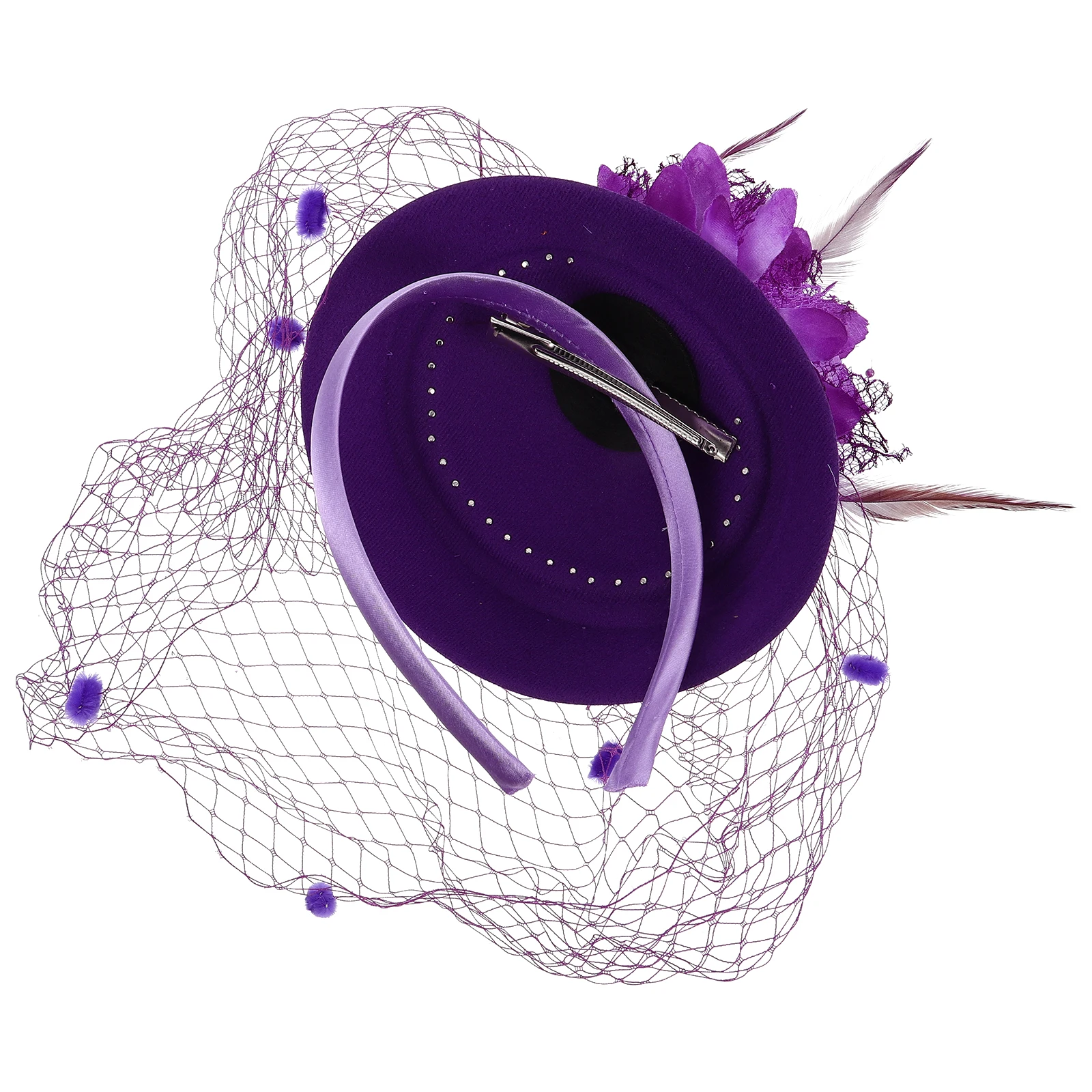 

Pearl Wedding Bridal Headband Mini Mesh Fascinator Tea Party Hair Accessory Elegant Hat Clips Party Hair Accessories