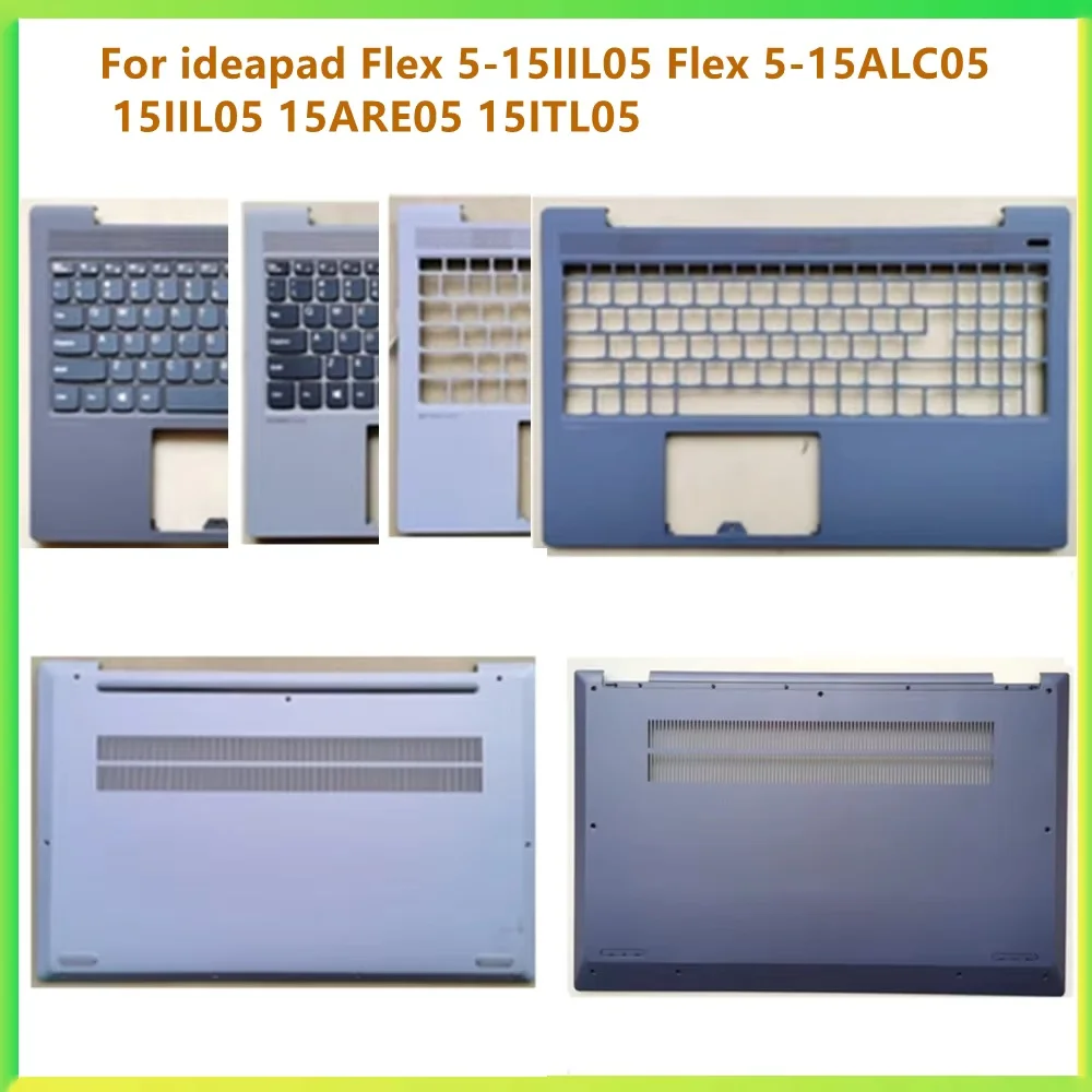 New Top Case Palmrest Upper Bottom Case For ideapa Flex 5-15IIL05 Flex 5-15ALC05 5-15IIL05 5-15ARE05 5-15ITL05 Shell
