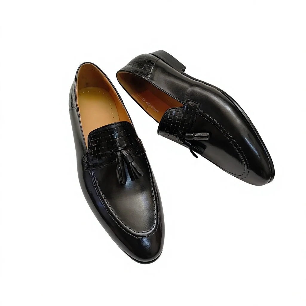 Comfortable Men's Genuine Leather Breathable Slip-on Loafers Casual & Dress Shoes for Spring Summer Autumn Professional Handmade