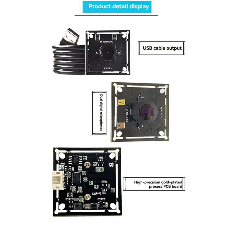 T23C Plug-N-Play 2MP USB Camera, 130° Wide Angle, Fast 60FPS, Dual Digital Microphones For Enhanced Product Vision
