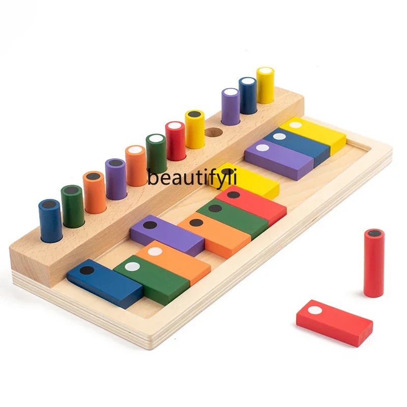 Gioco di addestramento alla memoria in legno, puzzle per l'educazione precoce dei bambini, giocattolo per l'apprendimento della memoria