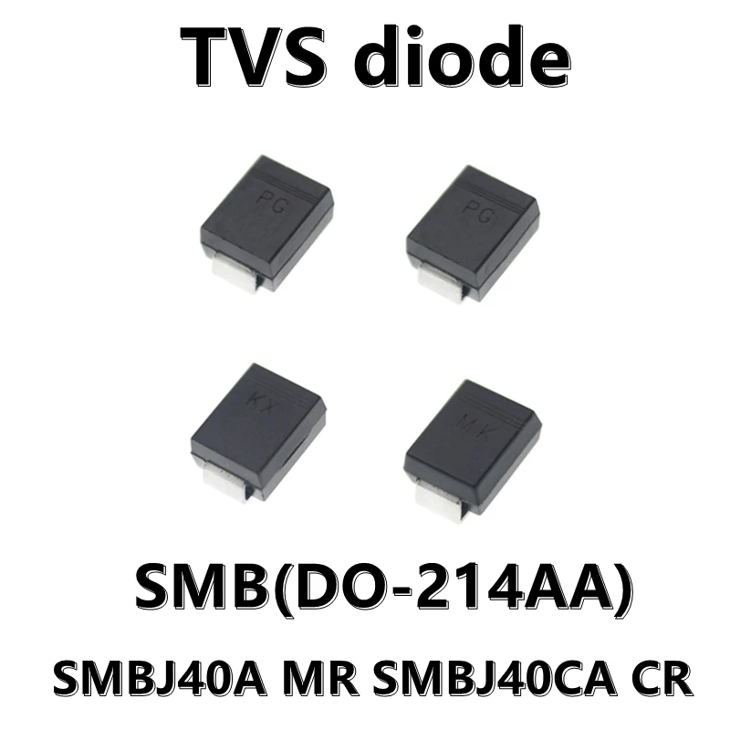 (20 stücke) smbj40a mr smbj40ca cr smd tvs transiente unterdrückung diode smb DO-214AA 40v