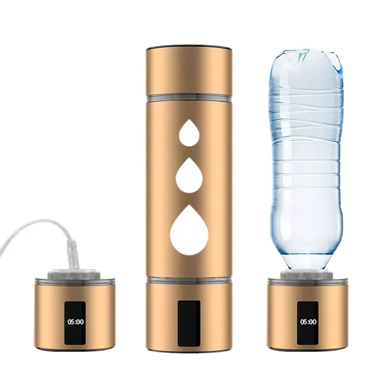 

Portable Hydrogen Water Bottle 2000-5000ppb Electrolysis SPE/PEM Rechargeable Hydrogen Rich Water Bottle