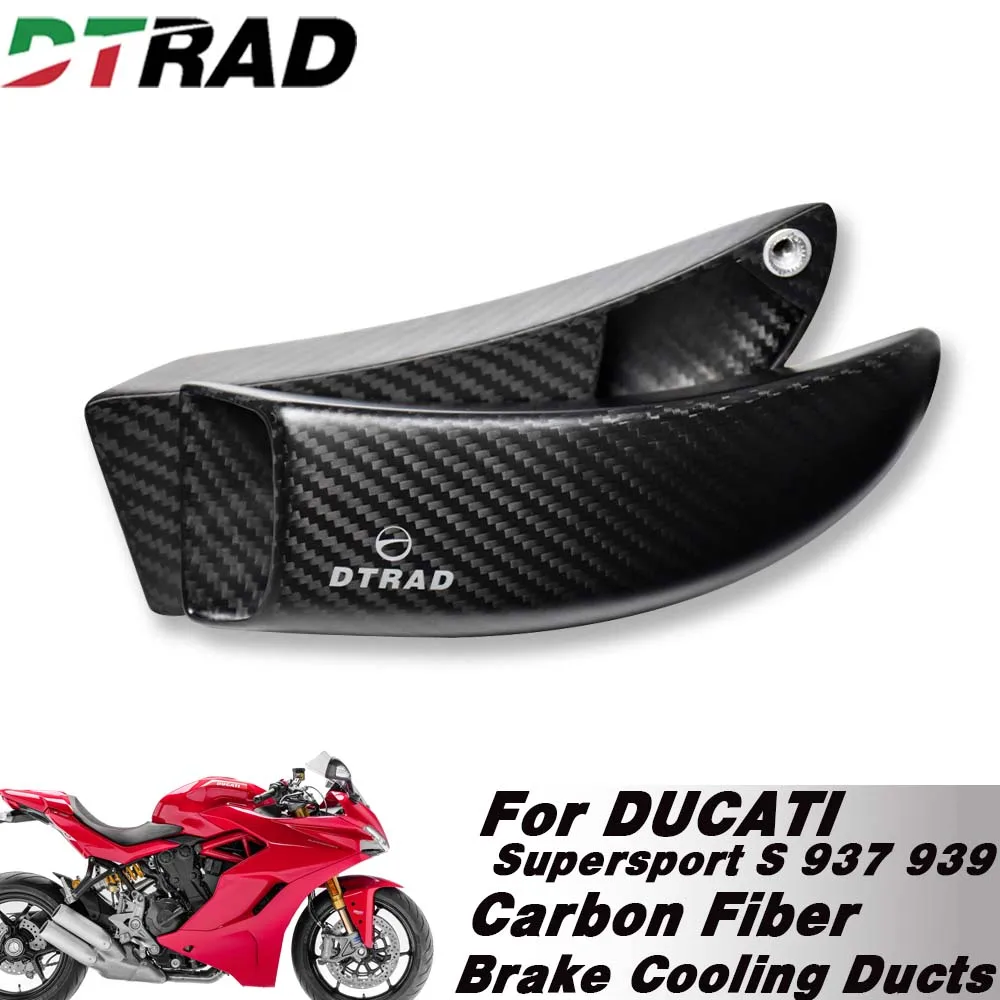 DTRAD For DUCATI Supersport S 937 939 2017-2019 Carbon Fiber Air Ducts Brake Cooling System Front Disc Caliper Radiator Channel