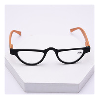 Ultralight Half Frame Reading Glasses Fashion Retro Cat Eye HD Reading Eyewear Unisex Presbyopia Optical Eyeglasses +1.0to+3.5