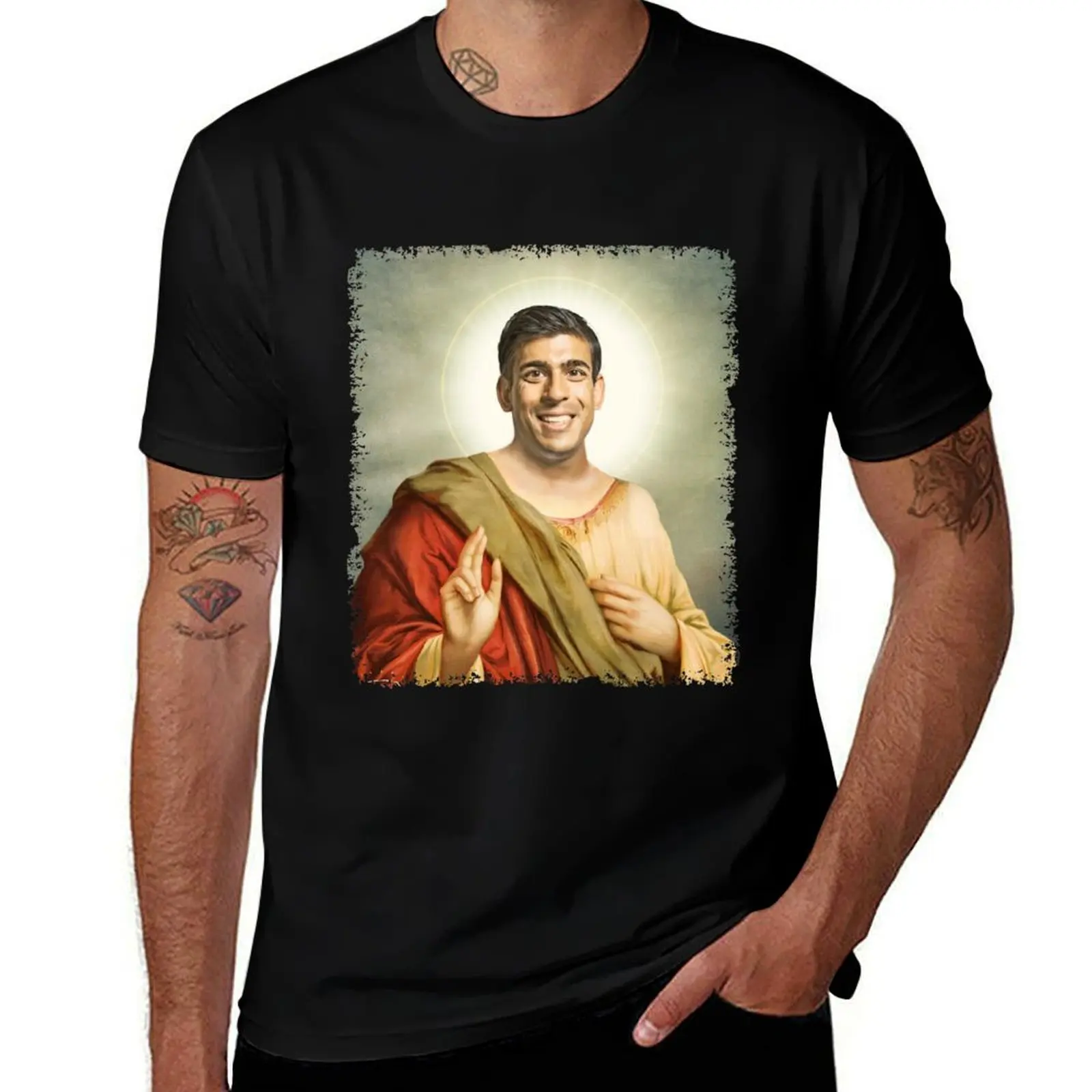 

Rishi Sunak T-Shirt t shirts for man cotton funny funny t shirts cotton T-shirt