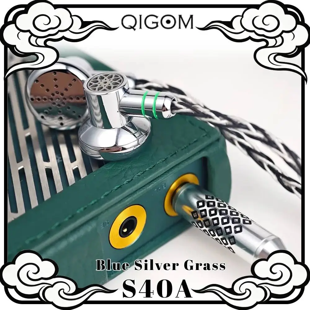

QIGOM HIFI Earphone S40A High Resolution, Natural Vocal, Wired Flathead 15.4MM, 40Ω 112dB Fully Open Headset Graphene Diaphragm