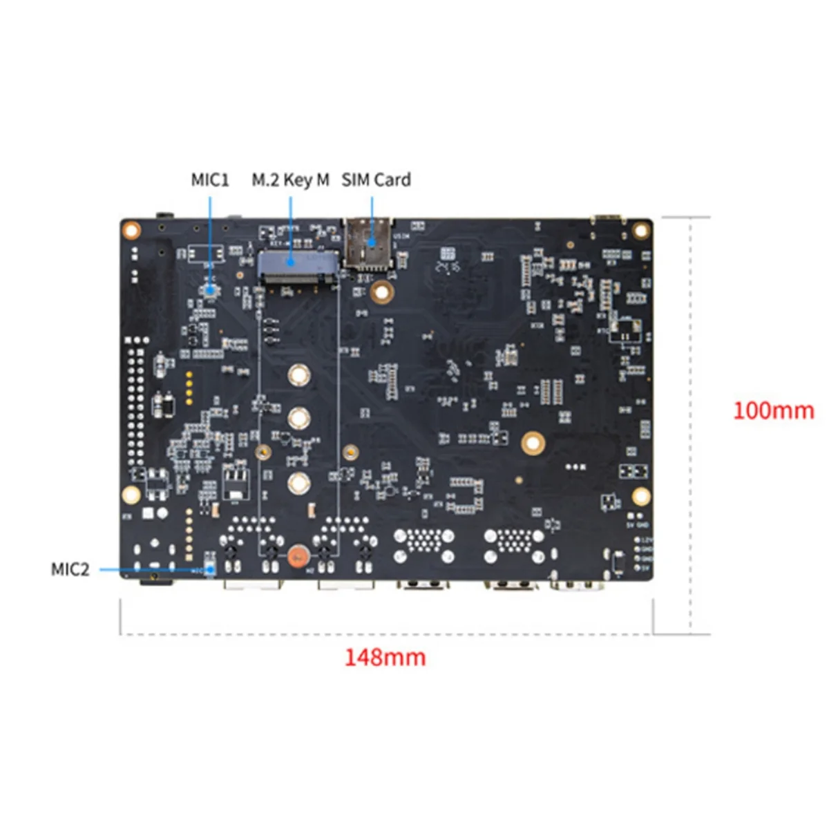 Per la scheda di sviluppo Bananapi -F3 SpacemiT K1 8core RISC-V Chip 2G LPDDR4 8G EMMC 2.4G/5G WiFi BT 4.2 scheda madre