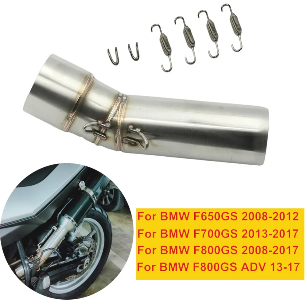 Universal 51mm Moto Auspuff Mitte Link Rohr Escape Für BMW F800GS F 800GS ADV2008 - 2017