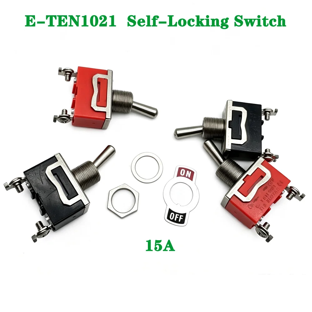 250V 15A For SPST DPDT Toggle Switch 2 Position Latching on-off on-on on-off-on E-TEN1021 1122 1221 1321 Power Button Switch