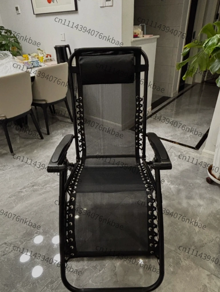 Siesta Chair Folding Recliner Adjustable Backrest Lazy Chair Foldable Indoor Outdoor Lounge Chair Support Sitting & Lying
