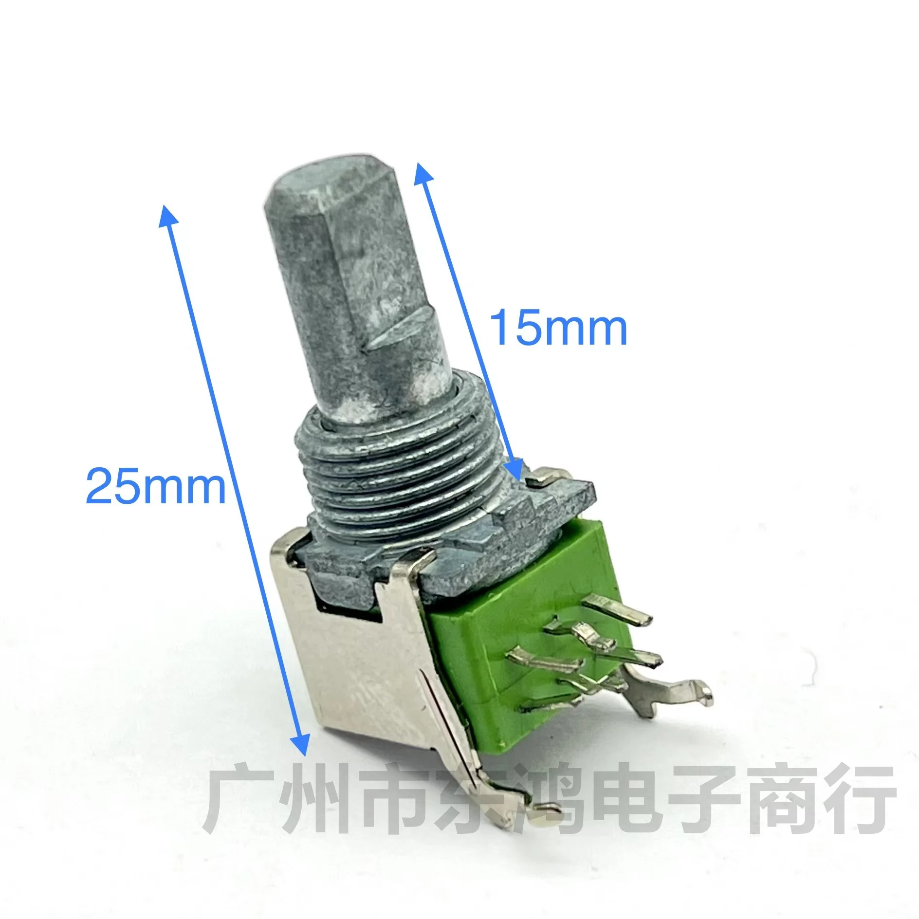 1 PCS ALPHA Aihua 9011 Duplex Precision Potentiometer B100K Power Amplifier Mixer Shaft Length 15mm